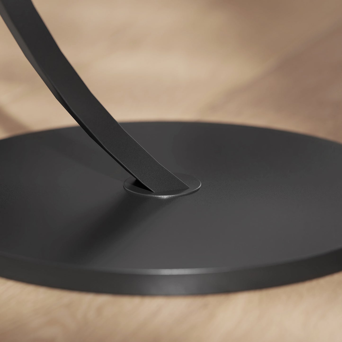 Dimo Round C Shaped Side Table With Marble Effect Top