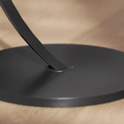 Dimo Round C Shaped Side Table With Marble Effect Top