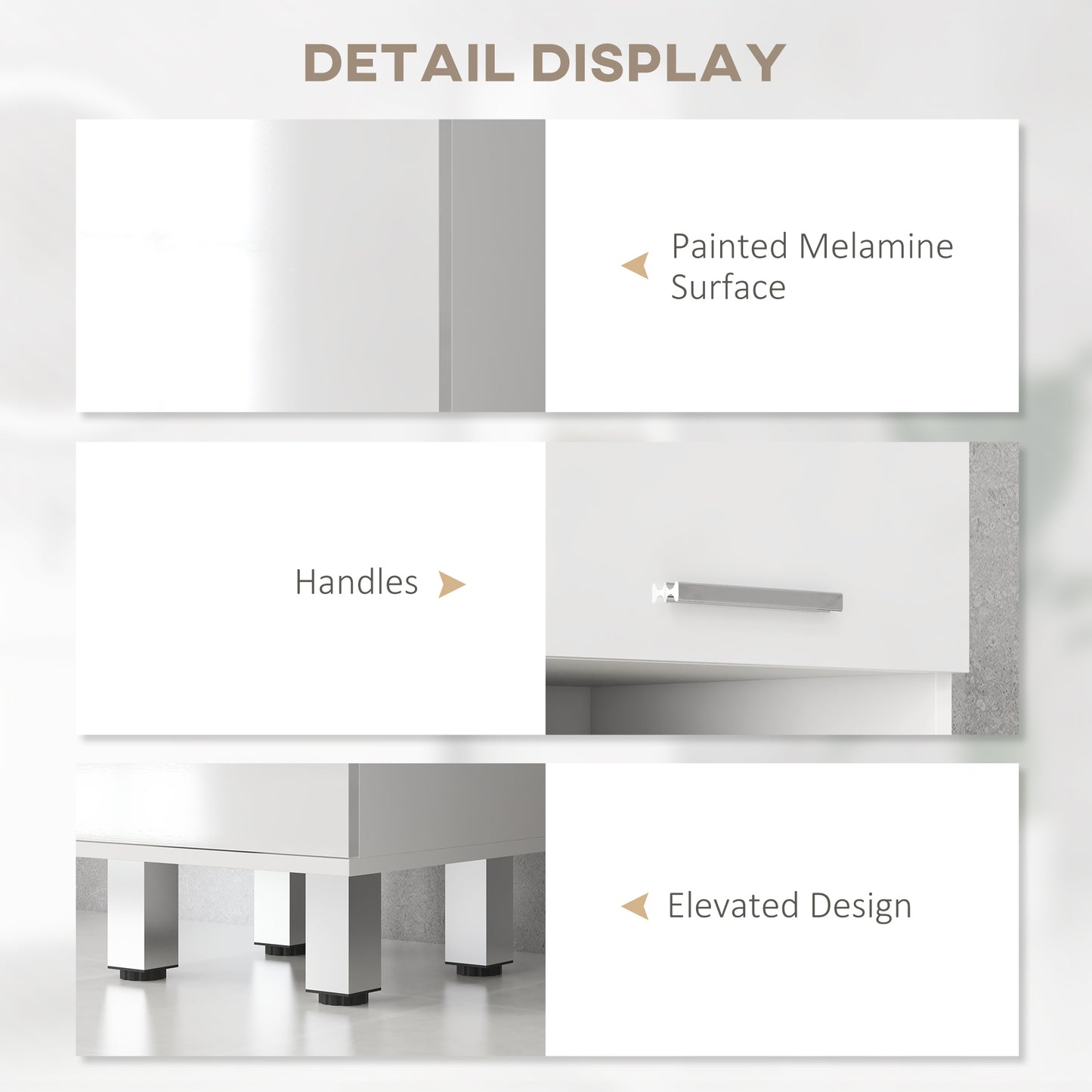 Secoli Tall Slim High Gloss White Storage Cabinet With Drawers Shelves And Double Doors