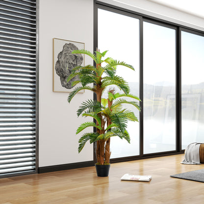 Nohane Roma Artificial Green Fern Style Plant In Pot For Interior Decorative Use