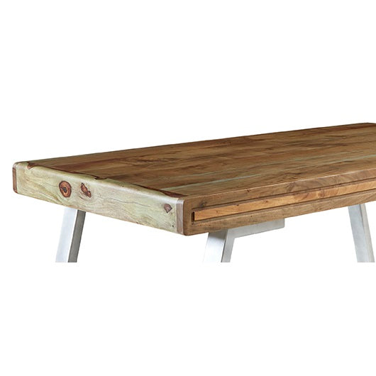 Los Angeles Reclaimed Wood and Metal Modern Dining Table