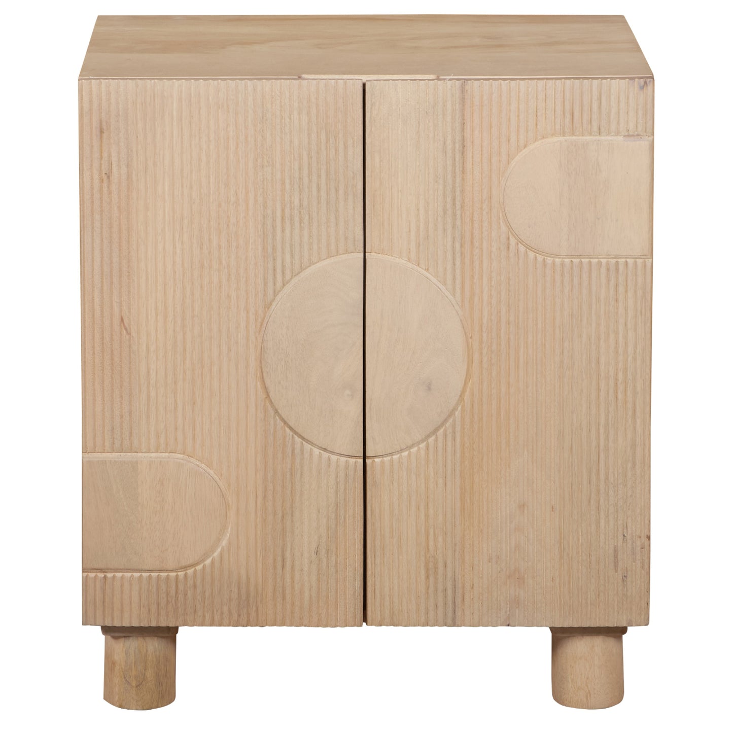 Buffalo Small Natural Mango Wood 2 Door Cabinet