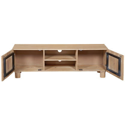 Buffalo Natural Mango Wood 2 Door TV Unit