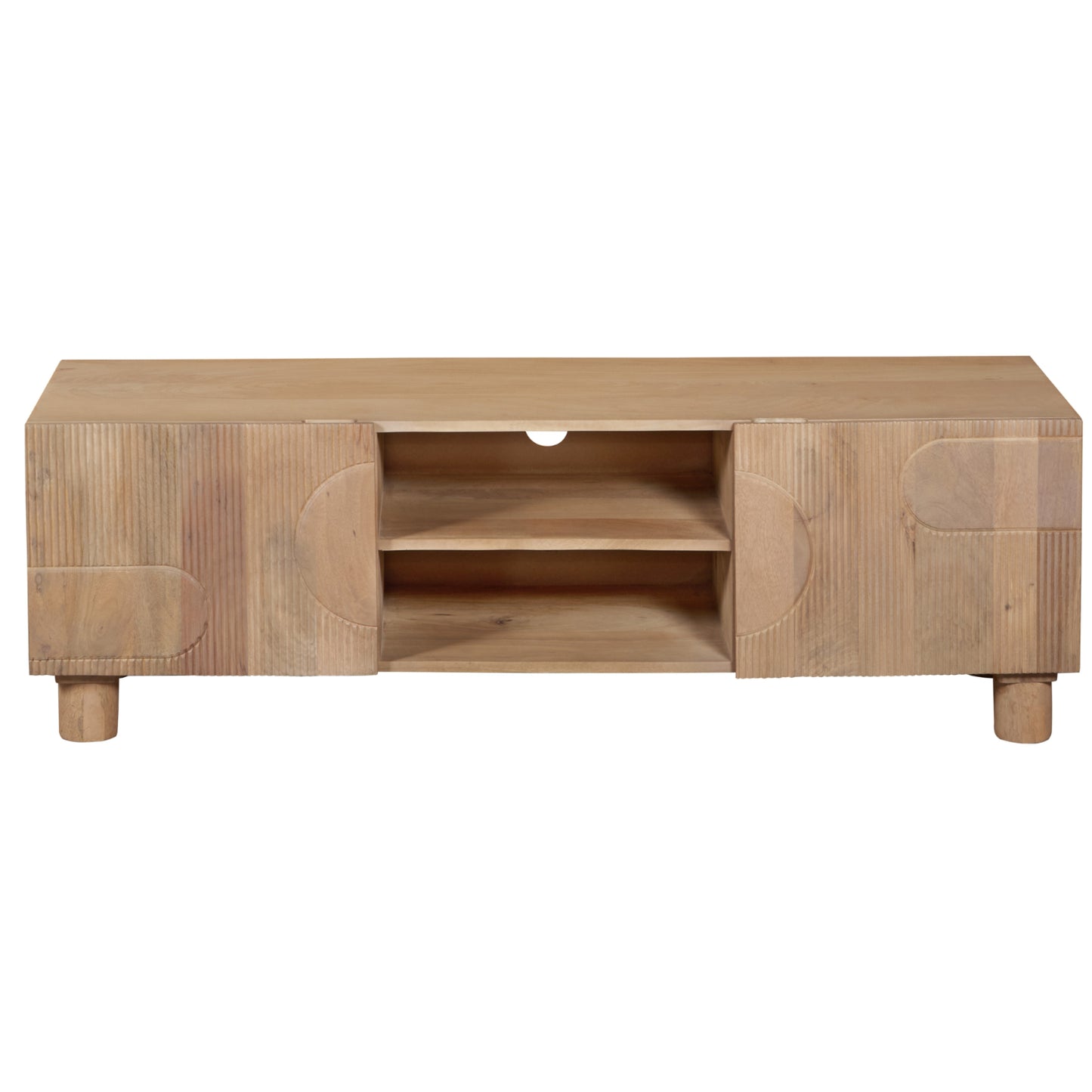 Buffalo Natural Mango Wood 2 Door TV Unit