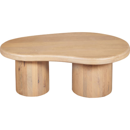 Buffalo Abstract Natural Mango Wood Coffee Table