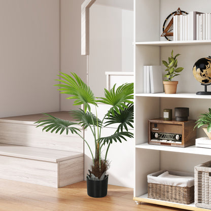 Mazili Artificial Palm Style Tree With Realistic Leaf Detail And Coir Effect Base In Pot H8 94cm Green
