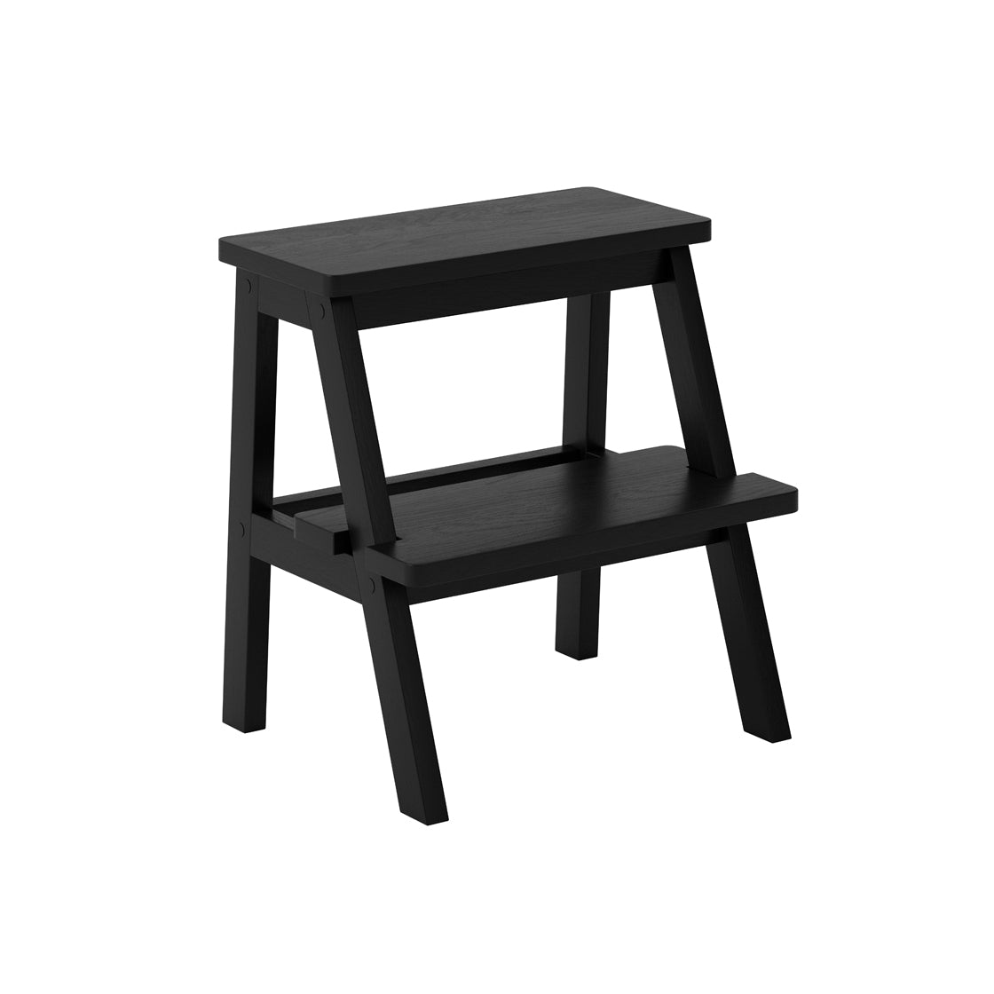 Cork Black Wooden Level Decorative Stool