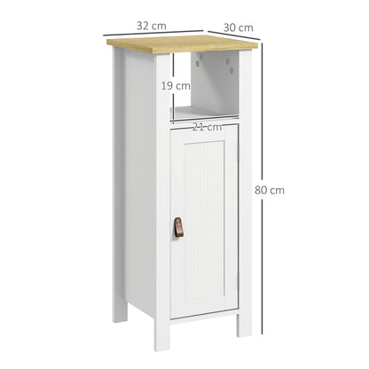 Sasa Bafa Slim Bathroom Storage Cabinet In White