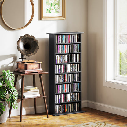 Kael Cori Wood Black CD Storage Unit With 360 Disc Capacity