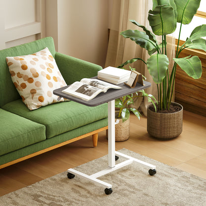 Torael White And Grey Adjustable Laptop Stand Desk
