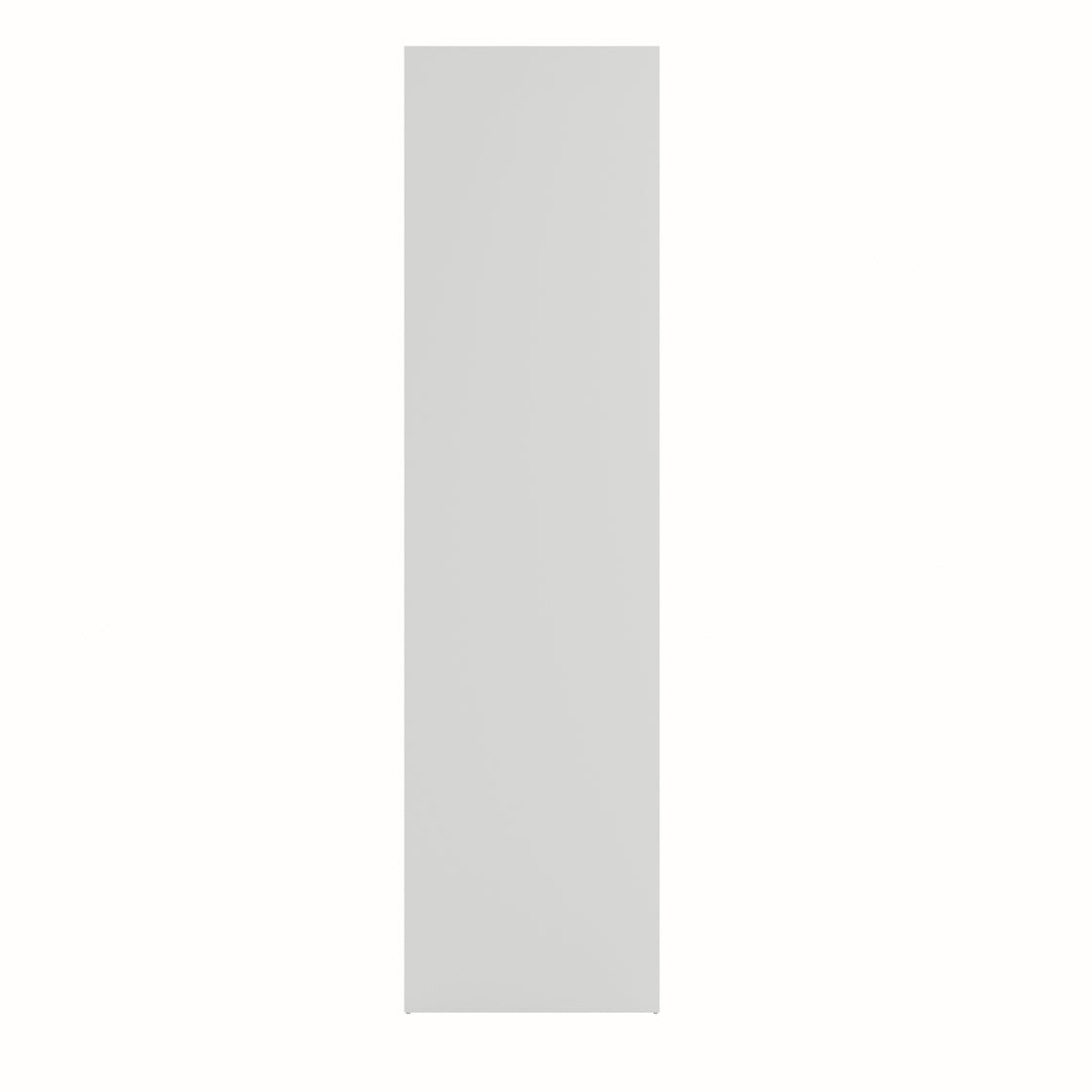 Kahs White Wooden 2 Door Storage Wardrobe Gold Handles