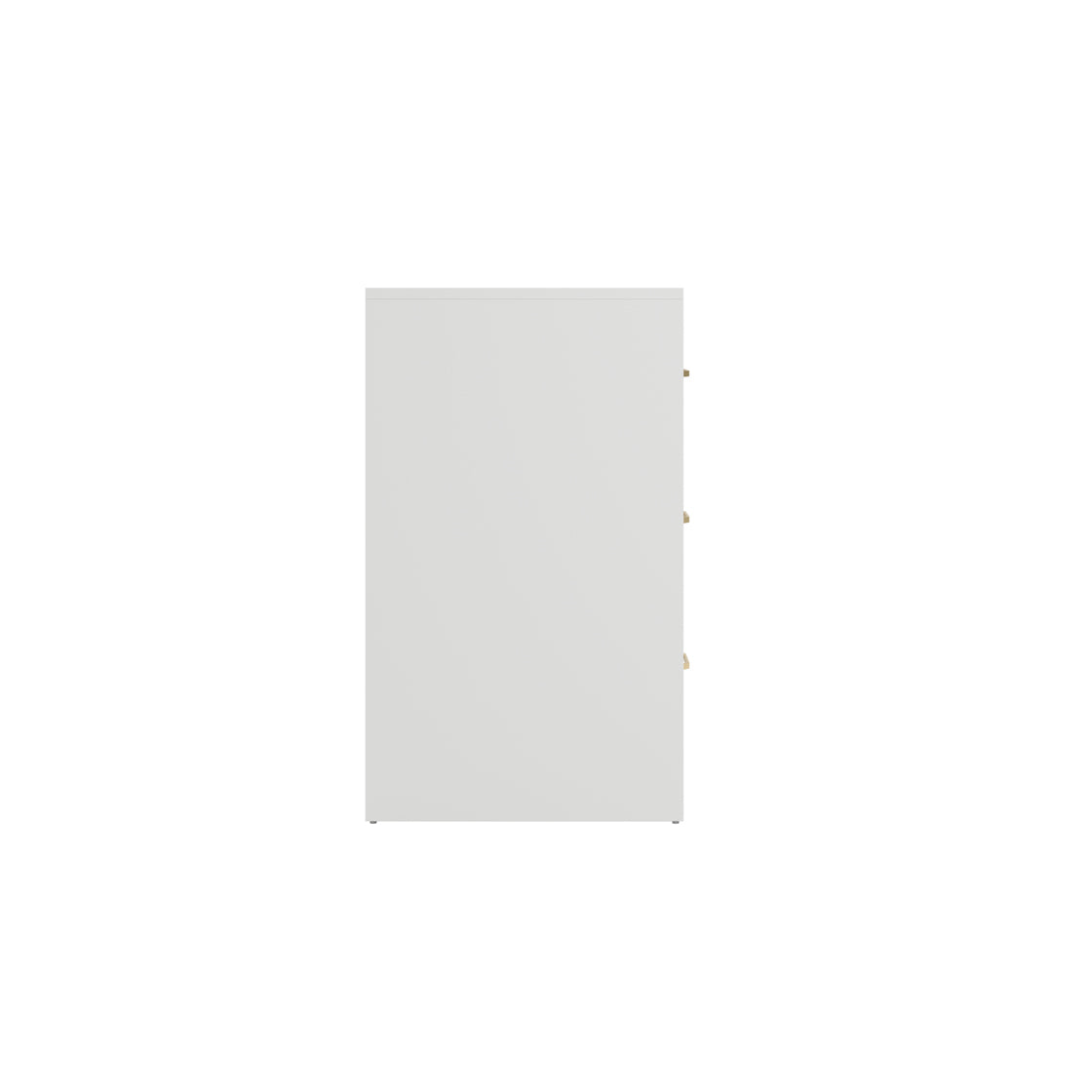 Kahs White Wooden 6 Drawer Storage Chest Gold Handles