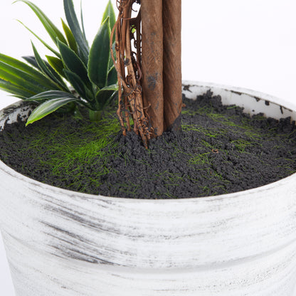 Kema Mado Set Of 2 Artificial Lavender Ball Trees In Pots For Indoor And Outdoor Styling 60cm