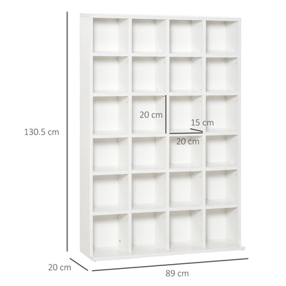 Kerire Wood White Adjustable CD Storage Unit