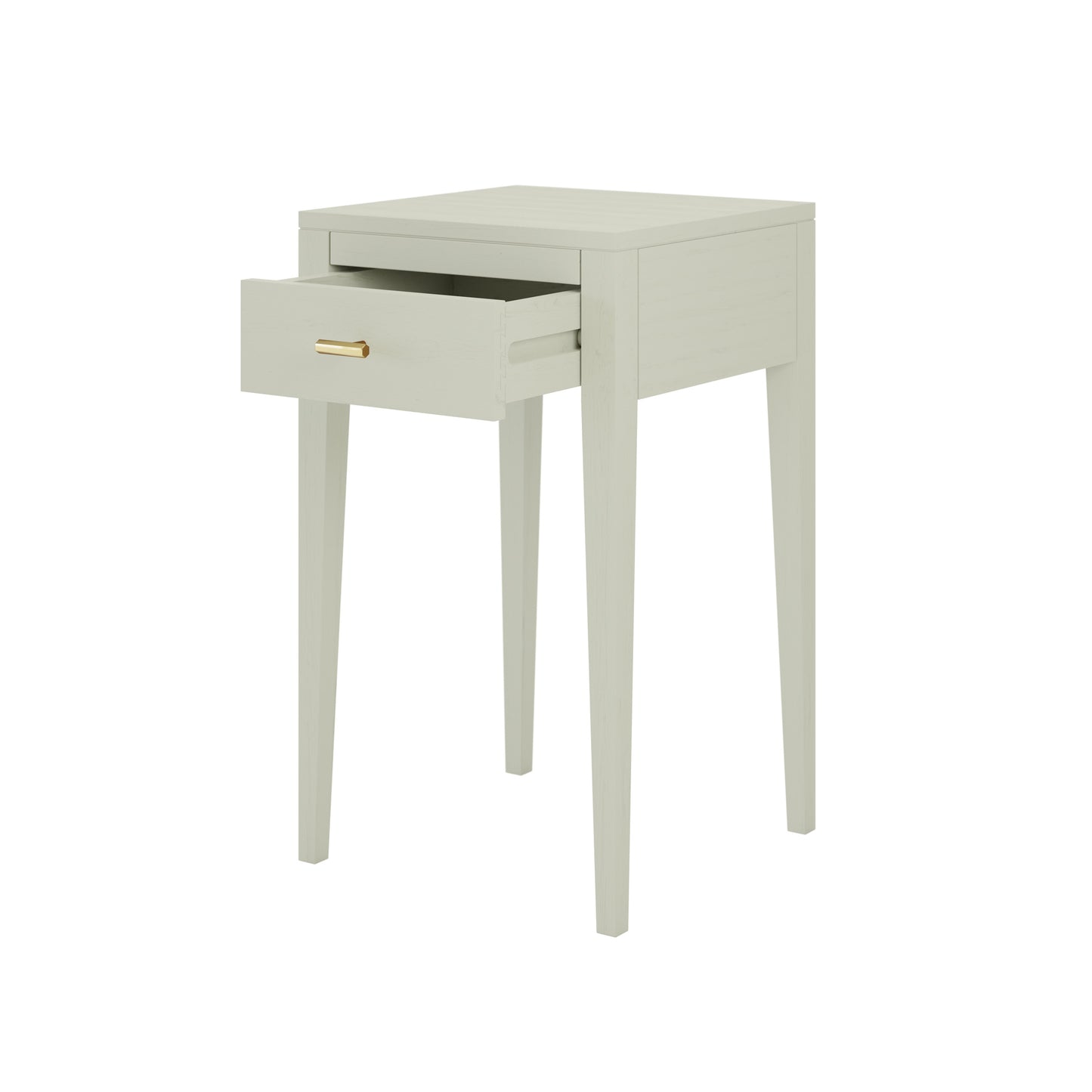 Tiradentes Mist Grey Wood Grain 1 Drawer Bedside Table