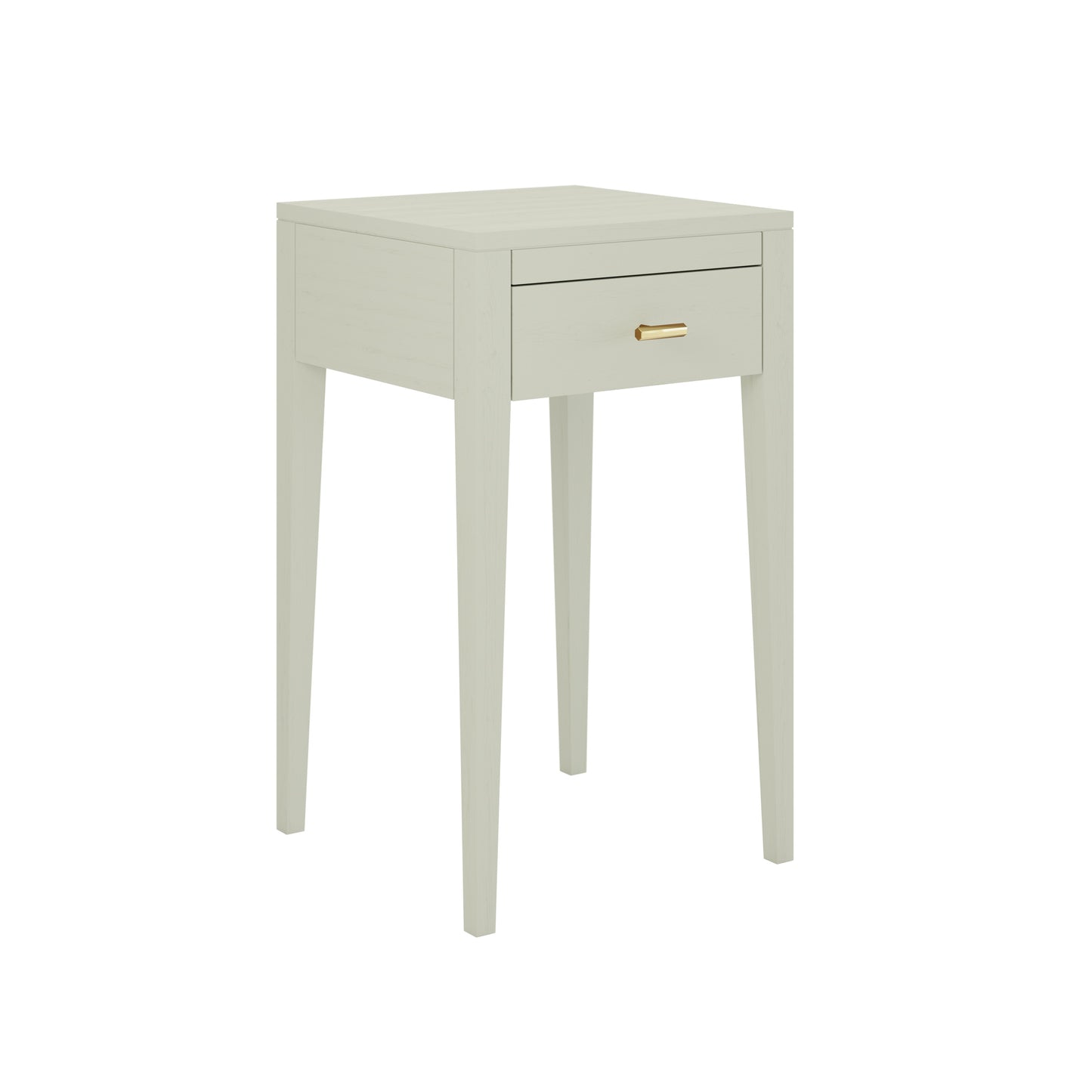 Tiradentes Mist Grey Wood Grain 1 Drawer Bedside Table