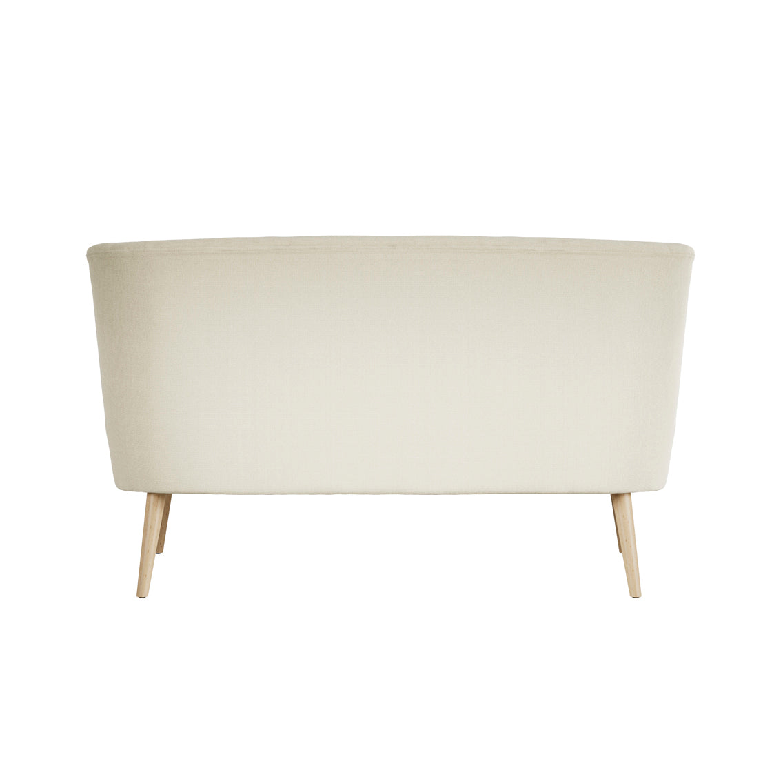 Hettie Ivory 2 Seater Love Sofa Wooden Legs