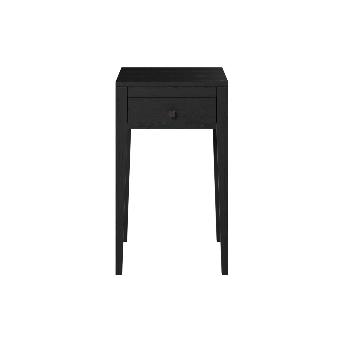 Bonito Black Wood Grain 1 Drawer Bedside Table