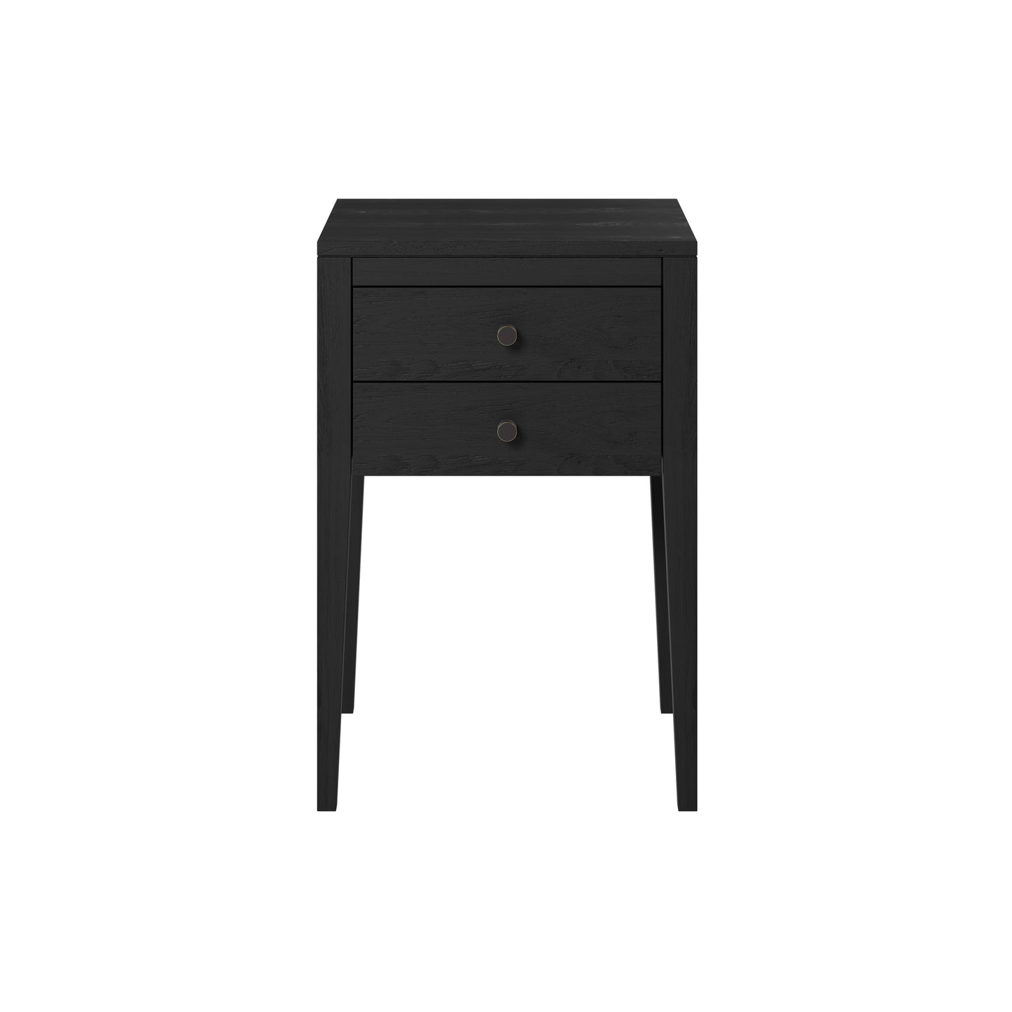 Itabira Black Wood Grain 2 Drawer Bedside Table