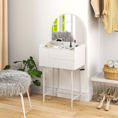 Panina White Compact Dressing Table With 3 Drawer Storage