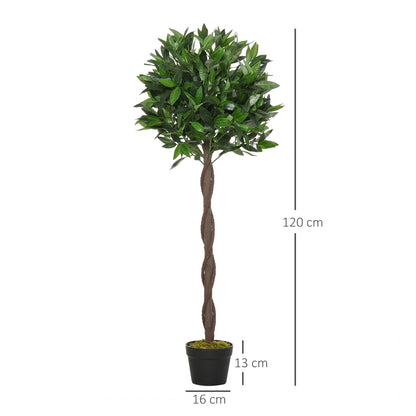 Lifa Set Of 2 Artificial Bay Laurel Style Trees Supplied In Matching Pots