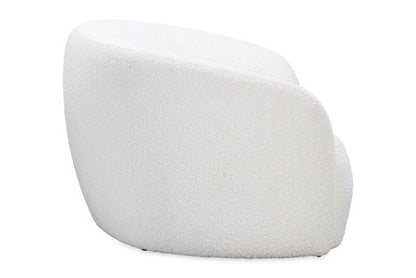 Salvador Retro White Bouclé Upholstered Sofa