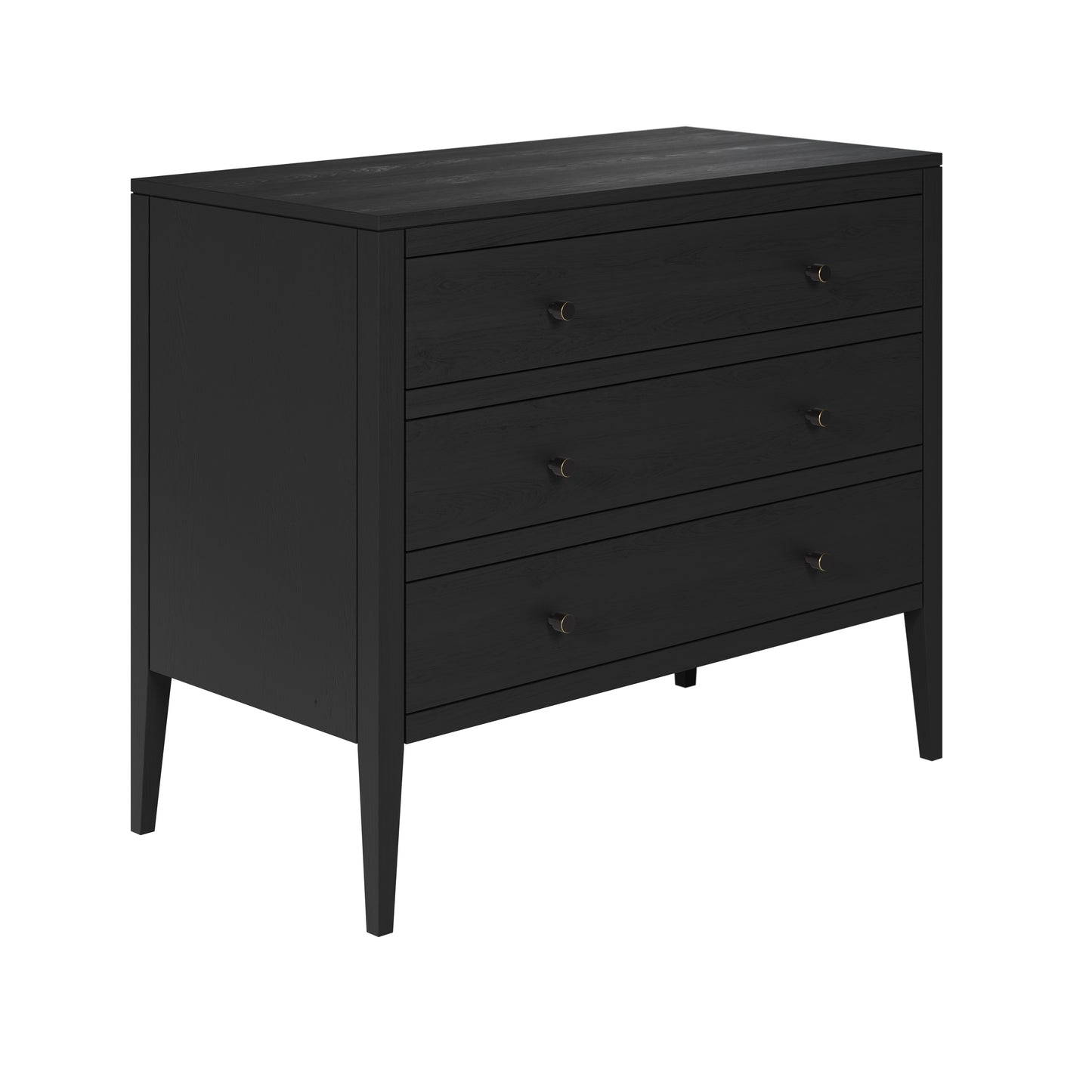 Bilbao Black Wood Grain 3 Drawer Chest