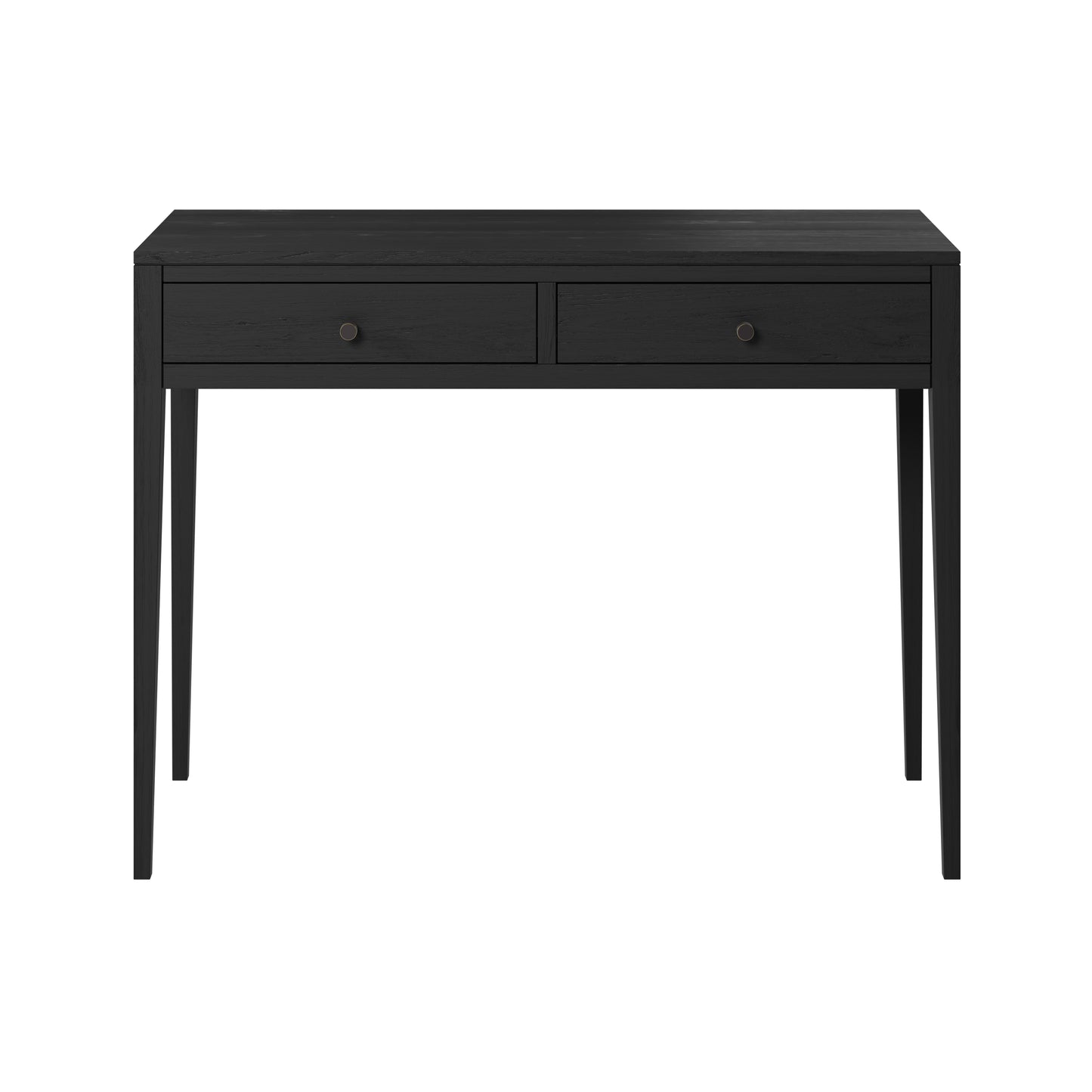 Maceio Black Wood Grain 2 Drawer Desk