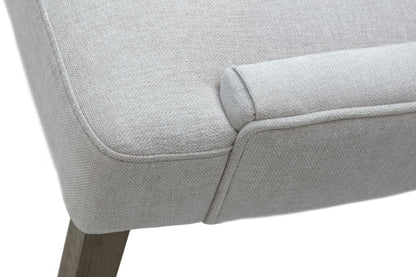 Gramado Cream Chenille and Aged Oak Dining Chair