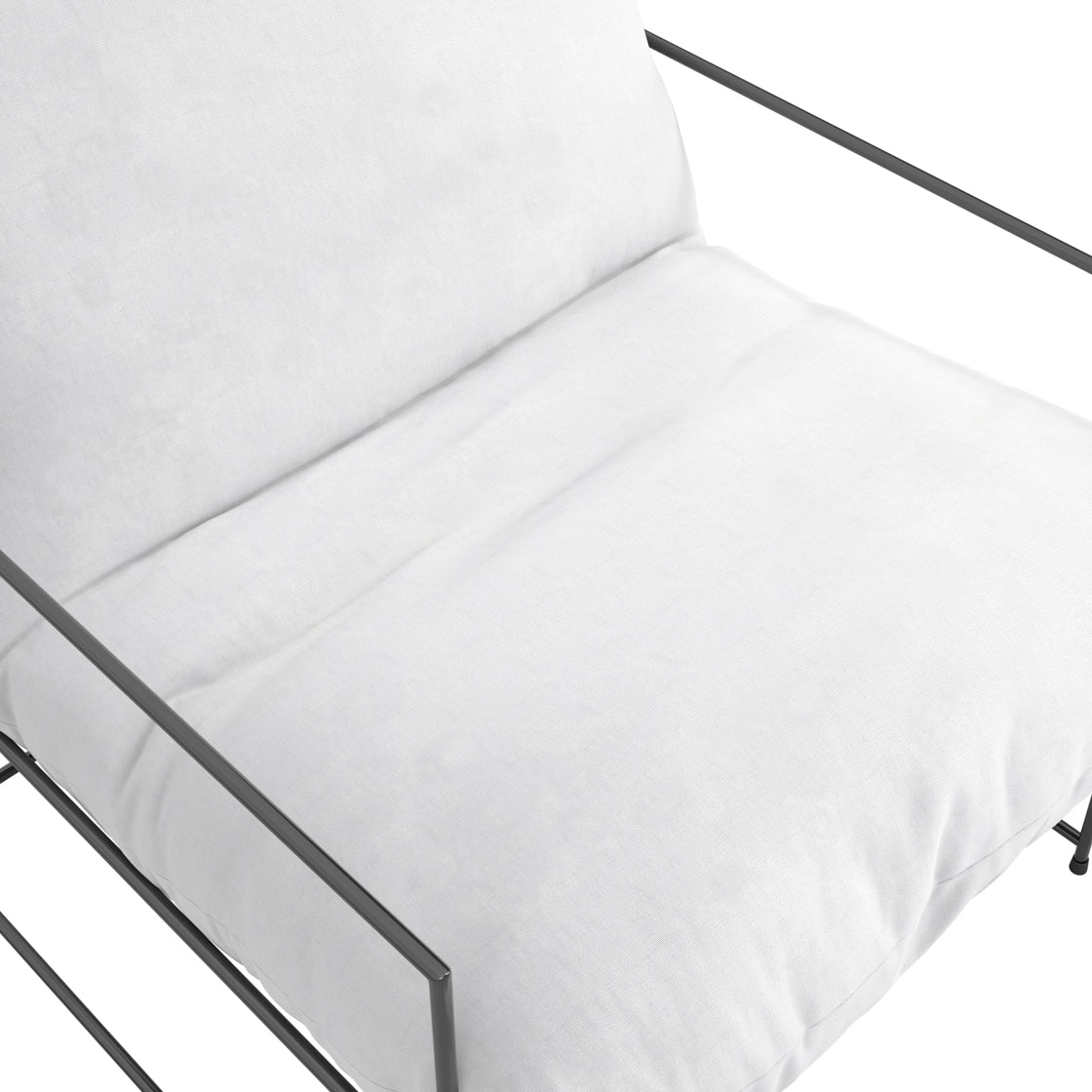 Drogheda White Chair Metal Frame