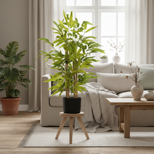 Fike Compact Artificial Bamboo Desk Tree In Pot For Indoor Display 60cm