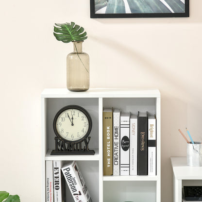 Tonomo Wood White 7 Cube Storage Bookcase