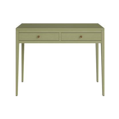 Maragogi Sage Green Wood Grain Two Drawer Desk