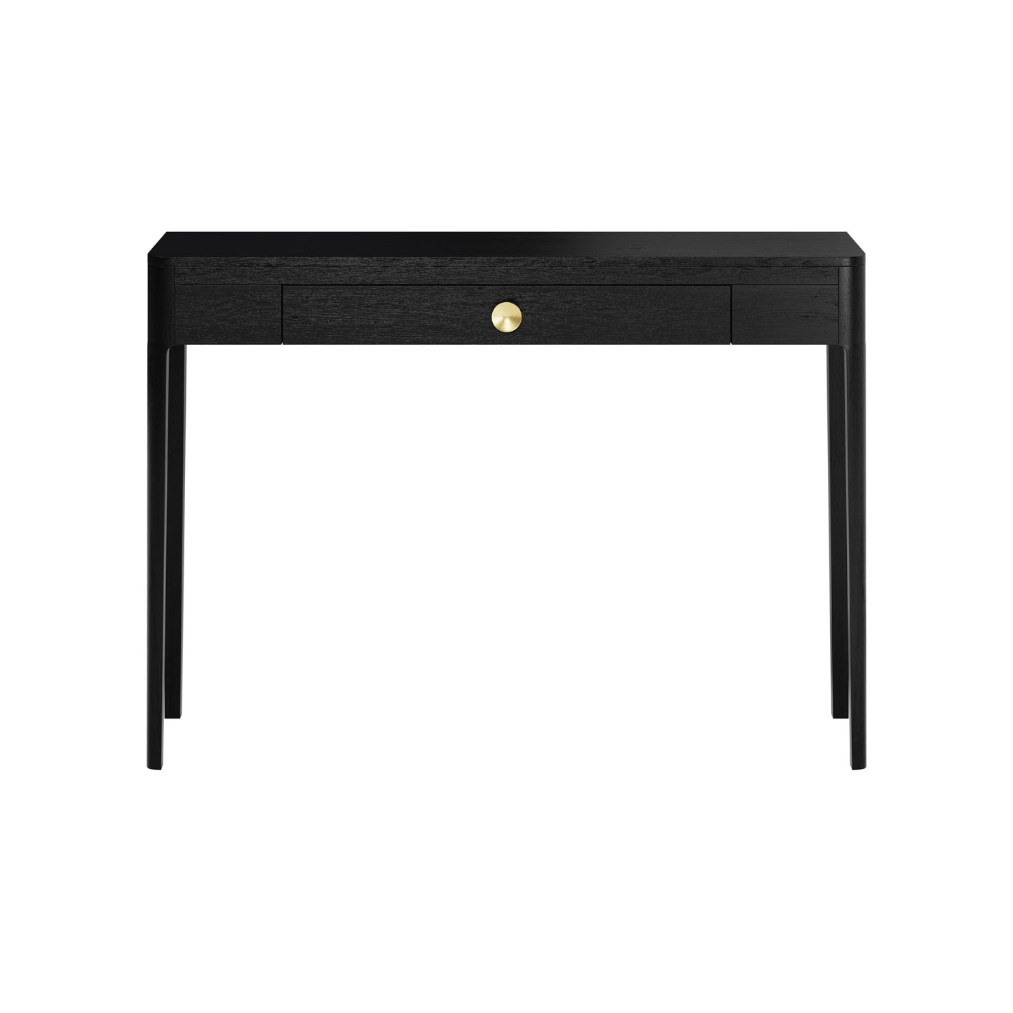 Trieste Black Oak and Brass Console Table