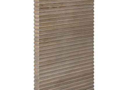 Altrincham Weathered Oak Ribbed Console Table