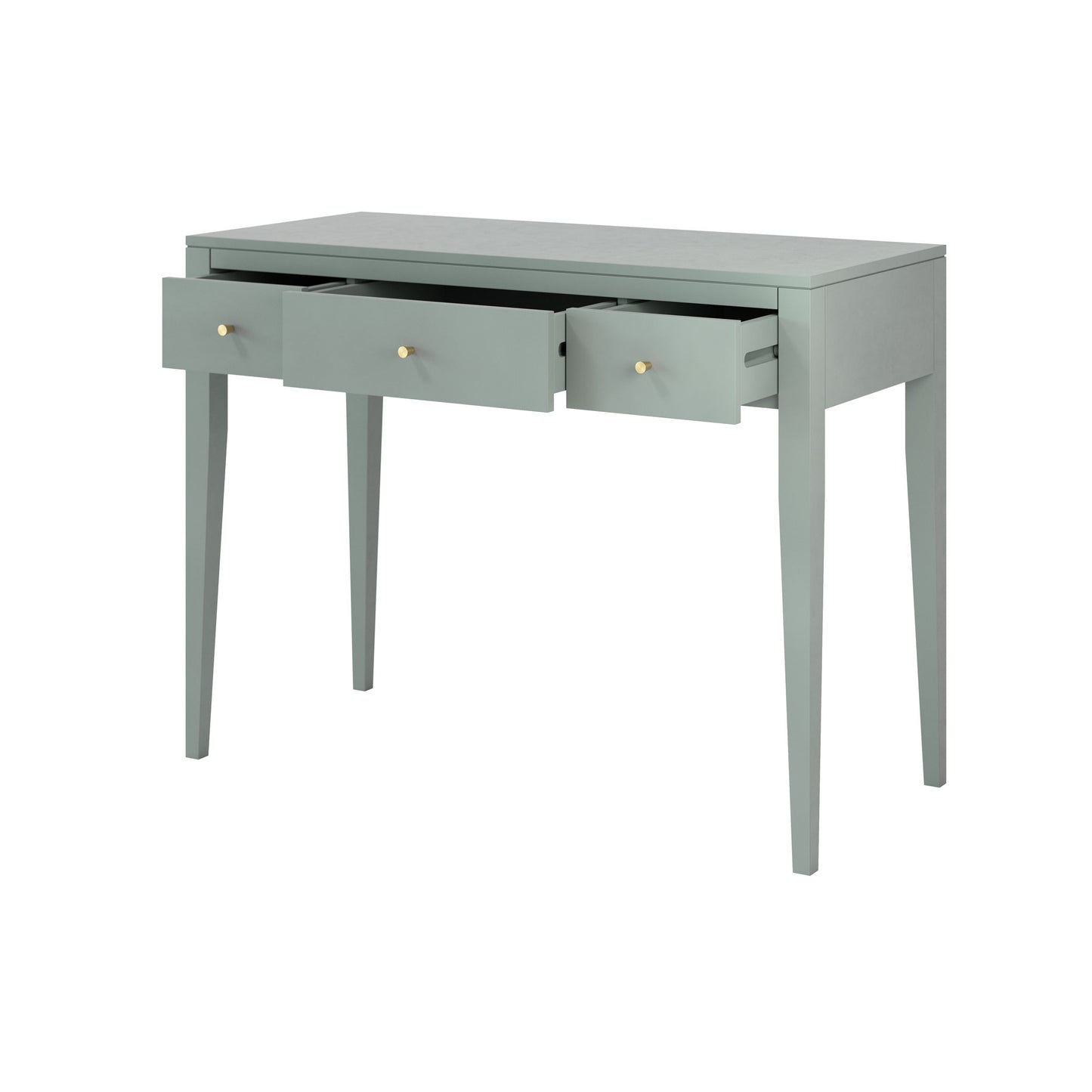 Cordoba Pigeon Grey Wood Grain 3 Drawer Desk