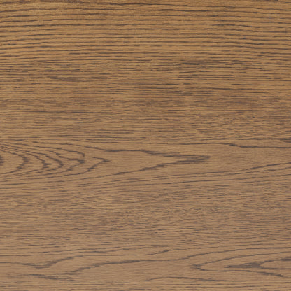 Mandarina Retro Natural Walnut Ribbed Six Drawer Chest