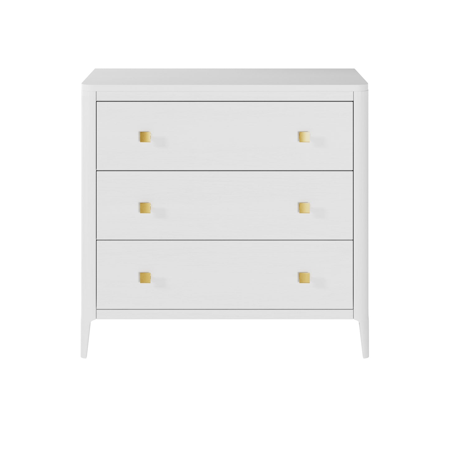 Itacare White Wood Grain 3 Drawer Chest