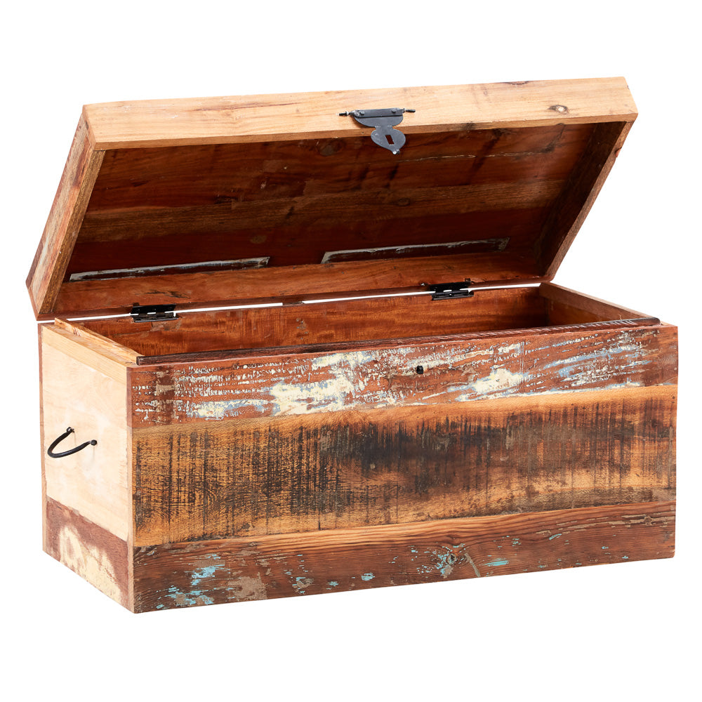 Seattle Reclaimed Wood Trunk Box with Lid