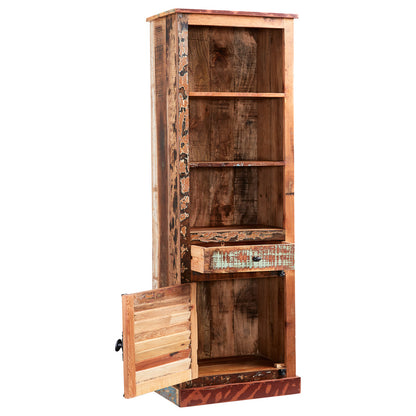Seattle Reclaimed Wood Modern Narrow Bookcase
