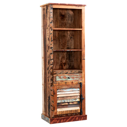 Seattle Reclaimed Wood Modern Narrow Bookcase