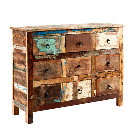 Seattle Reclaimed Wood 9 Drawer Chest