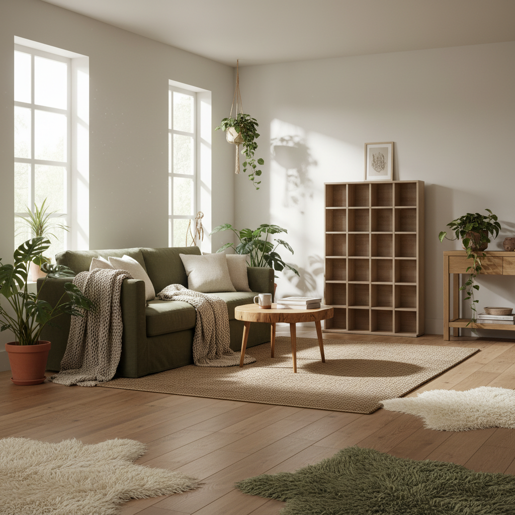 Sifato Wood Natural Finish Adjustable CD Storage Cabinet 89 x 130.5 cm