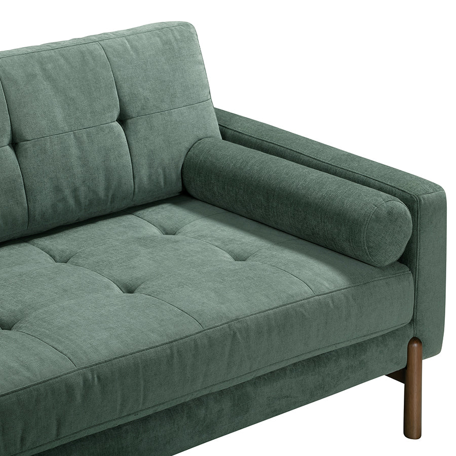 Berlin Upholstered Green Velvet 3 Seater Sofa
