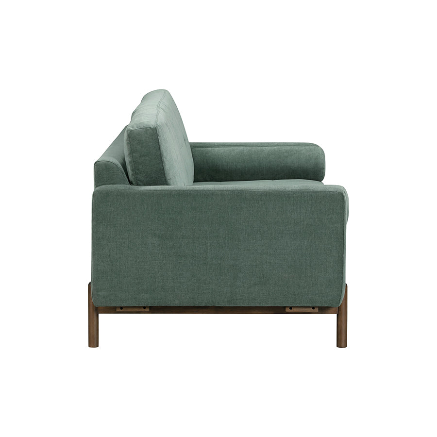 Berlin Upholstered Green Velvet 3 Seater Sofa