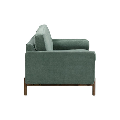 Berlin Upholstered Green Velvet 3 Seater Sofa