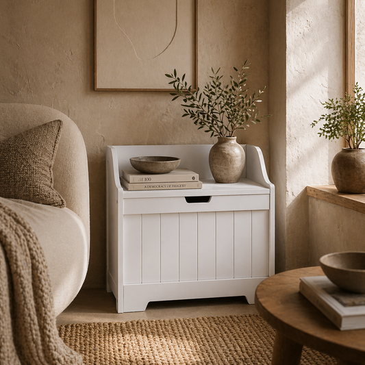 Talolo White Home Storage Chest 61 Litre Capacity