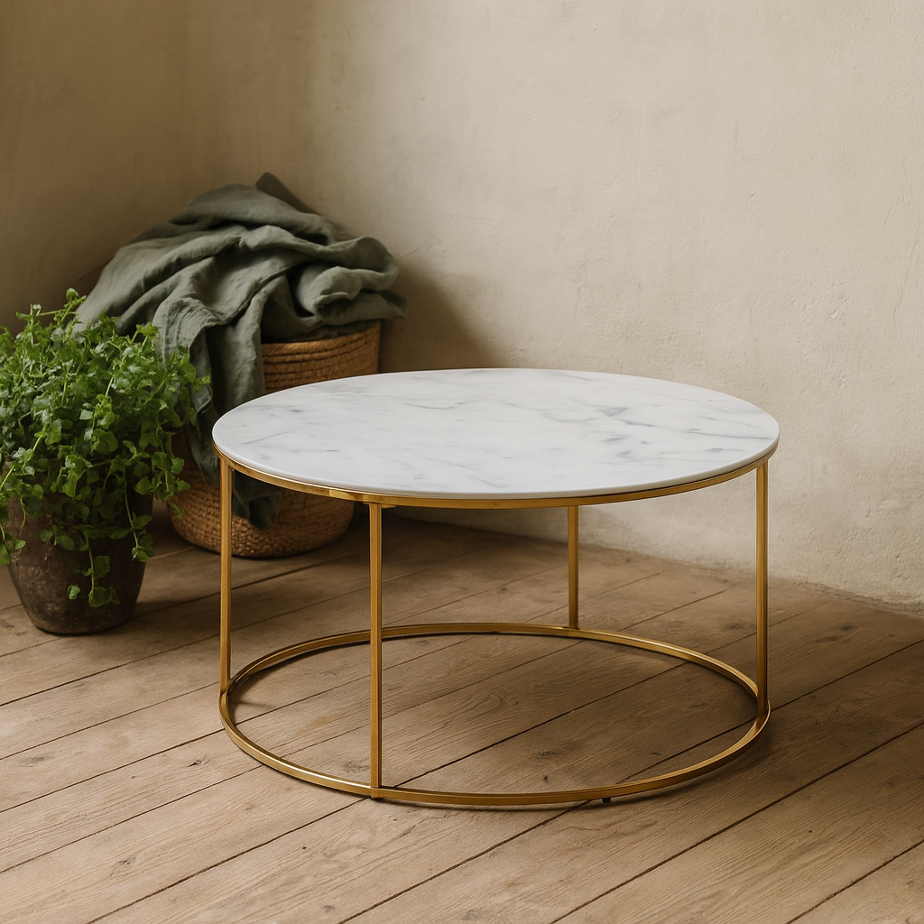 Bramblecroft Navy and Natural Oak Wood Coffee Table