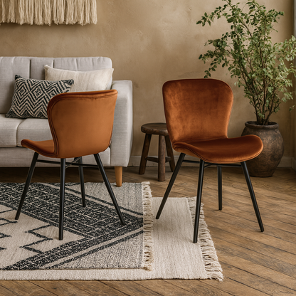 Set of 2 Acorn Upholstered Dining Chairs