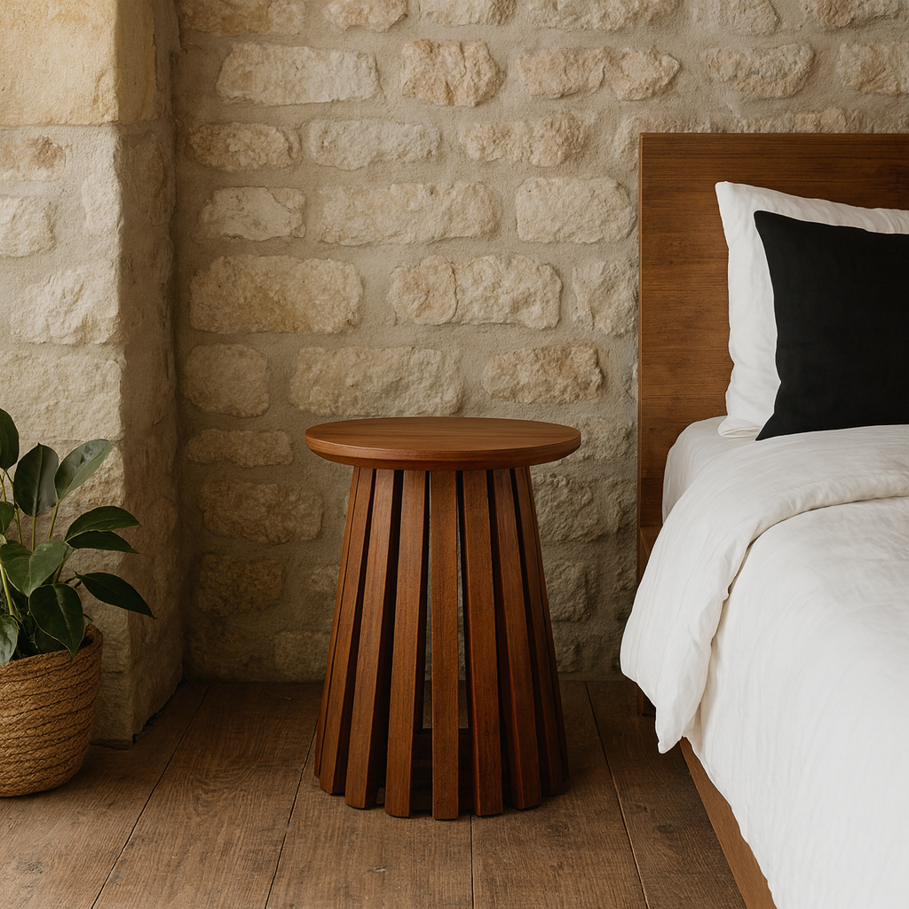 Birmingham Slatted Mango Wood Side Table